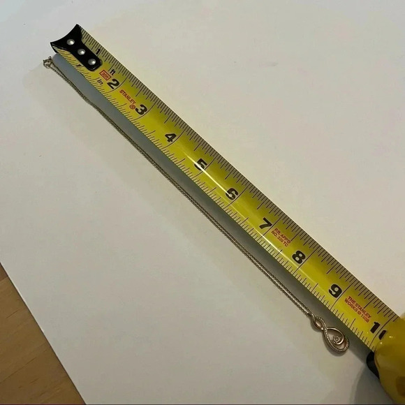 Diamond Swirl Gold Plated 925 Sterling Silver Pendant Necklace 18” Chain - Picture 8 of 8